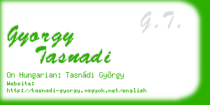 gyorgy tasnadi business card